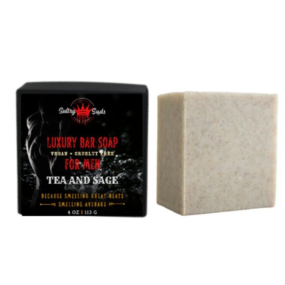 Tea & Sage Vegan Soap - Picture 1 of 2